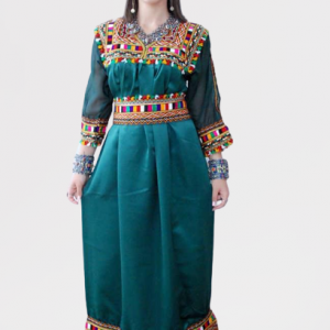 ROBE KABYLE SIMPLE I VERT EMERAUDE