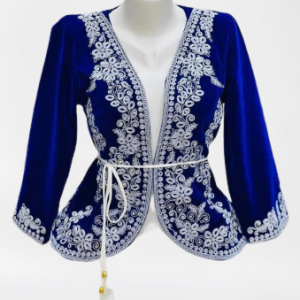 VESTE DE KARAKOU I BLEU ROI