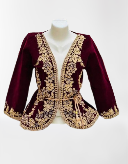 VESTE DE KARAKOU I ROUGE BORDEAUX